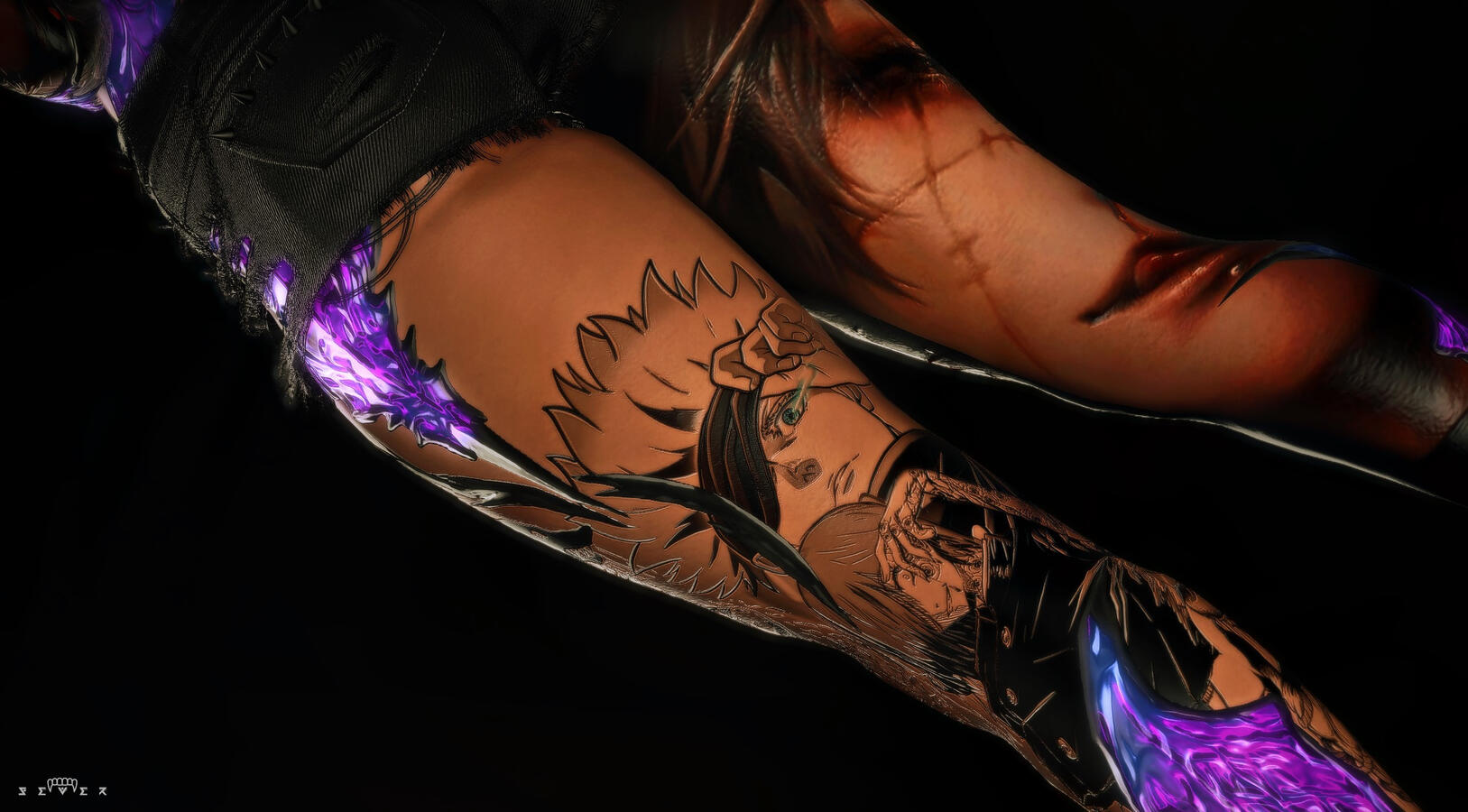 JJK Tattoo with Custom Scales