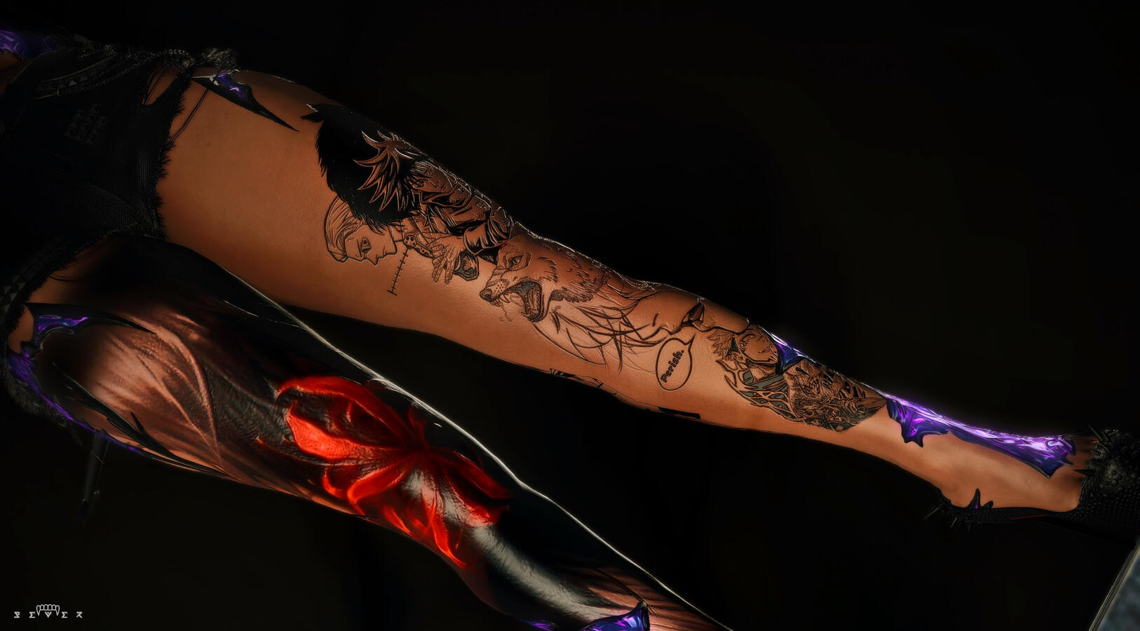 JJK Tattoo with Custom Scales