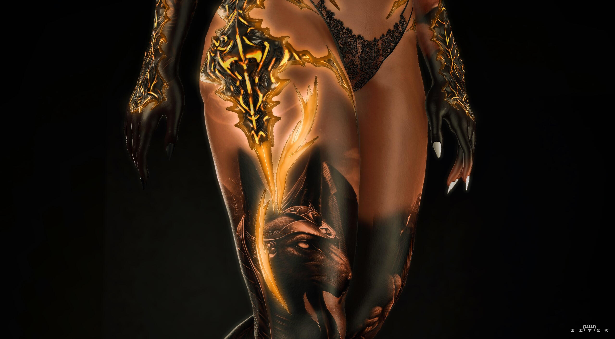 Anubis Scales 3.0 and Fully custom Tattoos