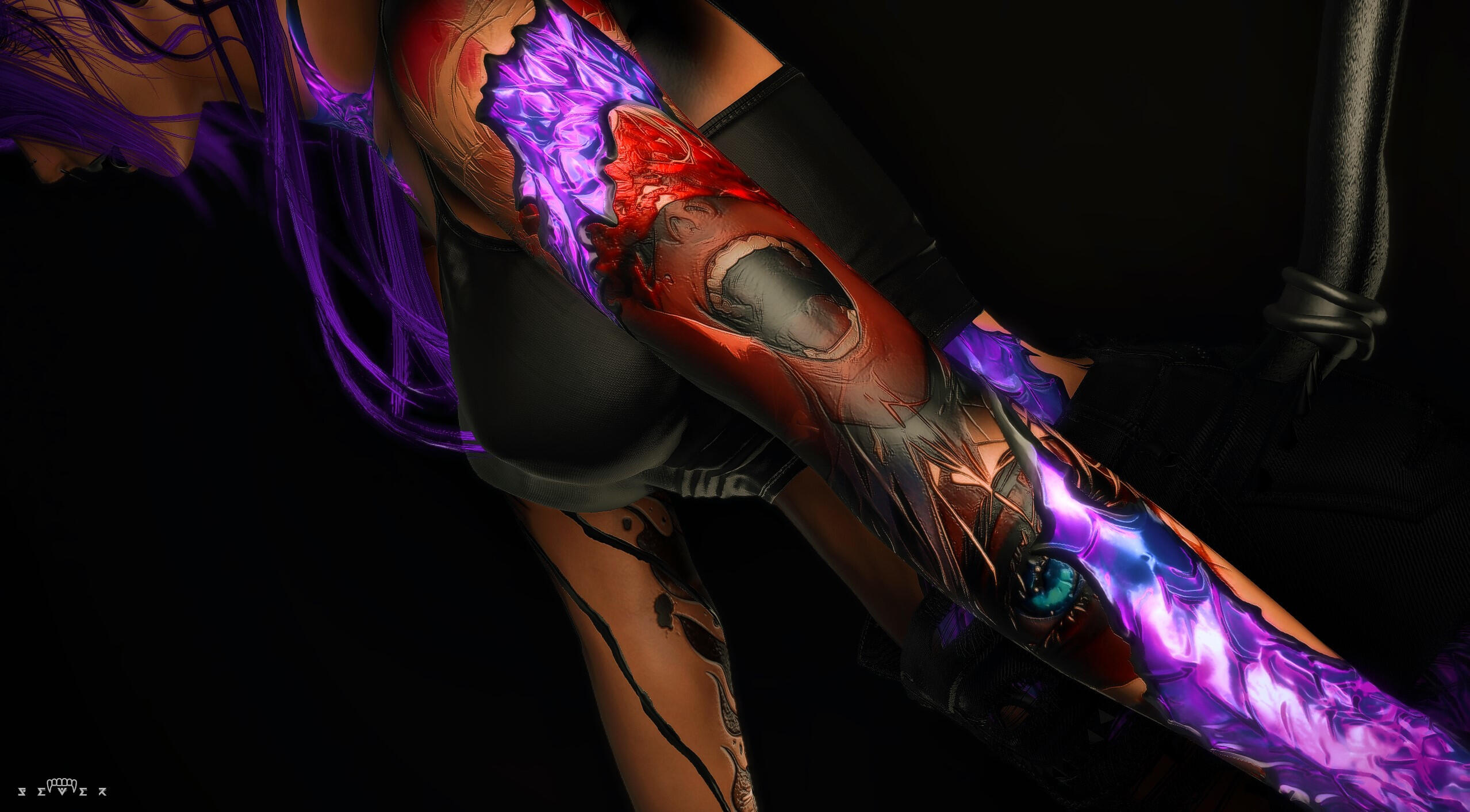JJK Tattoo with Custom Scales