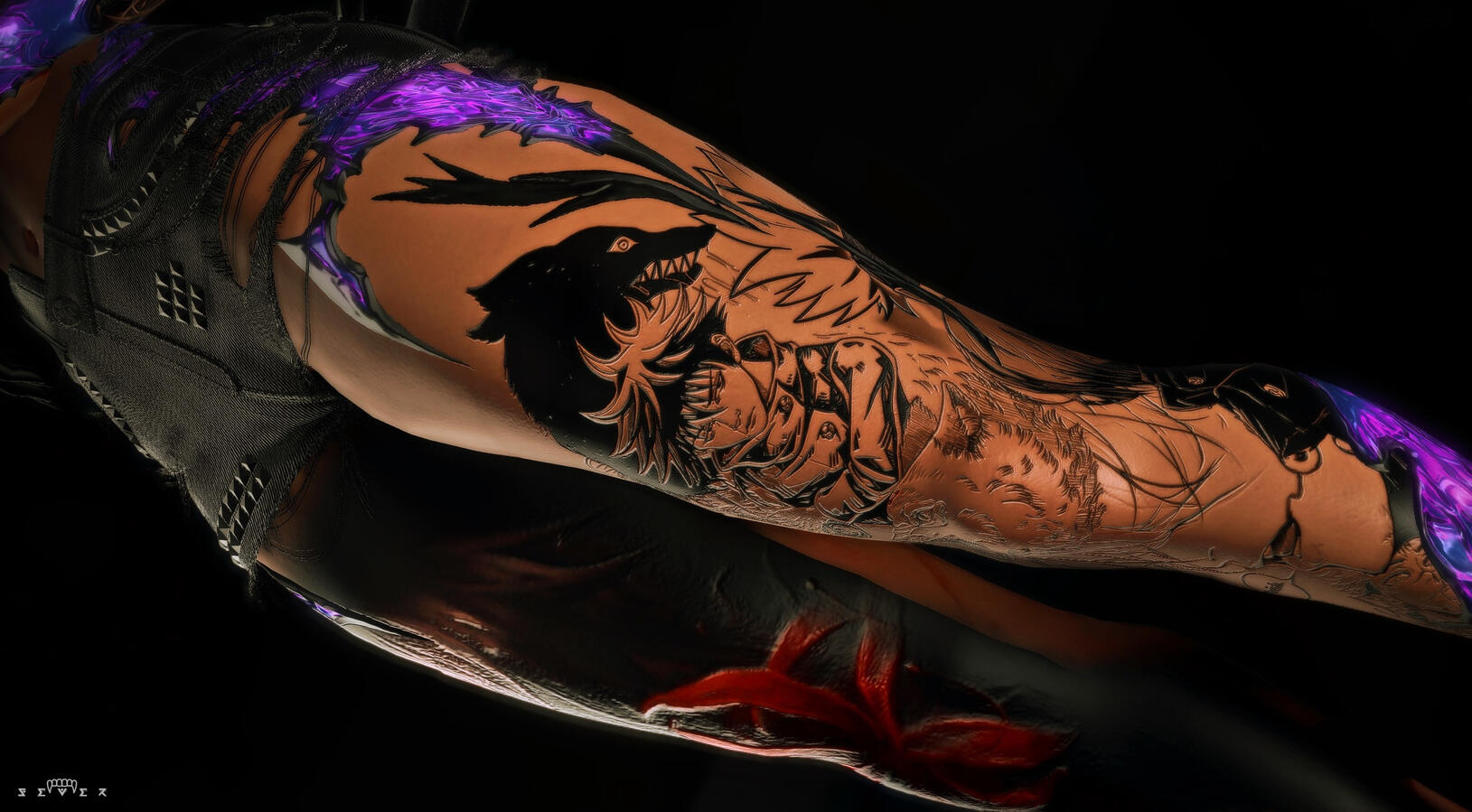 JJK Tattoo with Custom Scales