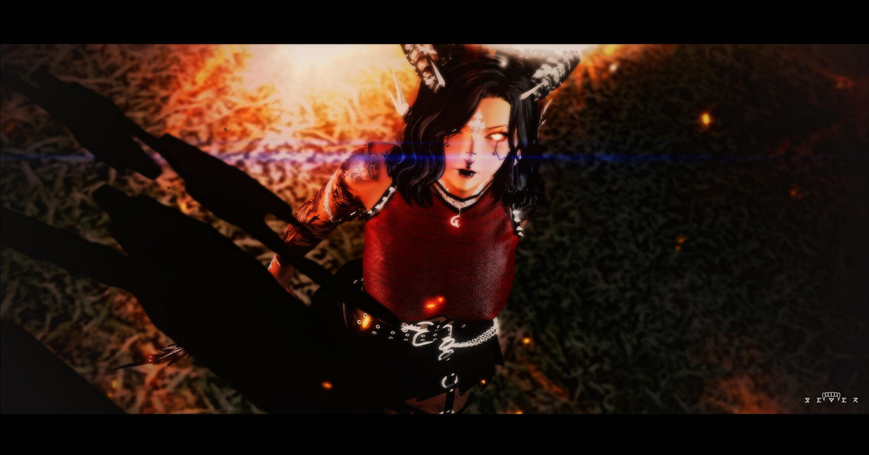 "The fire in her eyes."